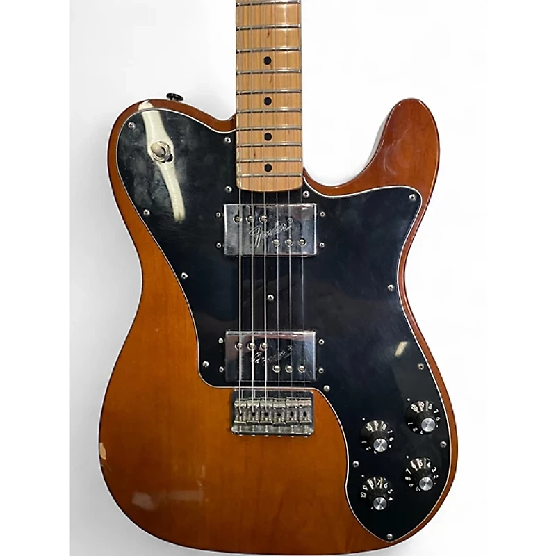 Used Fender Deluxe Telecaster Brown Solid Body Electric Guitar