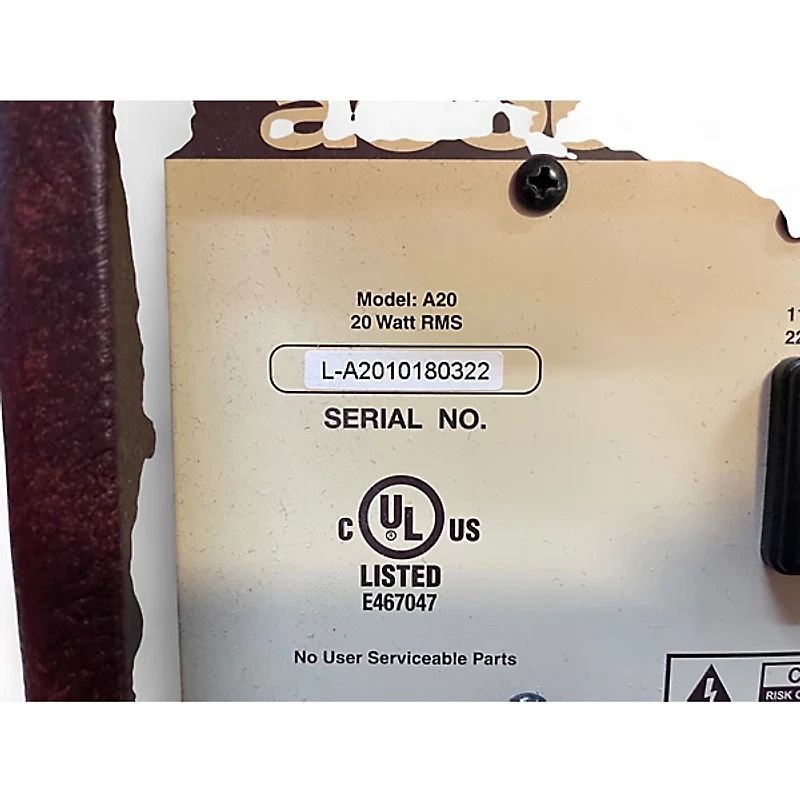 Used Acoustic A20 20W Acoustic Guitar Combo Amp