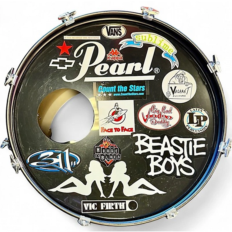 Used Pearl 5 Piece Export Black Drum Kit