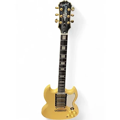 Used Epiphone Les Paul Custom SG Cream Solid Body Electric Guitar