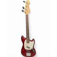Used Fender Mustang Bass Candy Apple Red Electric Bass Guitar