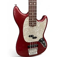 Used Fender Mustang Bass Candy Apple Red Electric Bass Guitar