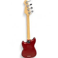 Used Fender Mustang Bass Candy Apple Red Electric Bass Guitar