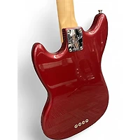 Used Fender Mustang Bass Candy Apple Red Electric Bass Guitar
