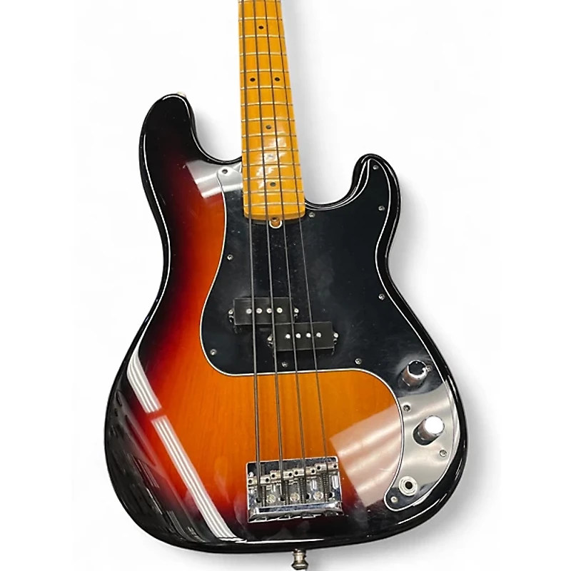 Used Fender American Professional II Precision Bass Sunburst Electric Bass Guitar