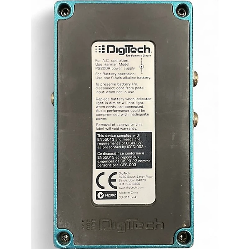Used DigiTech DigiVerb Effect Pedal
