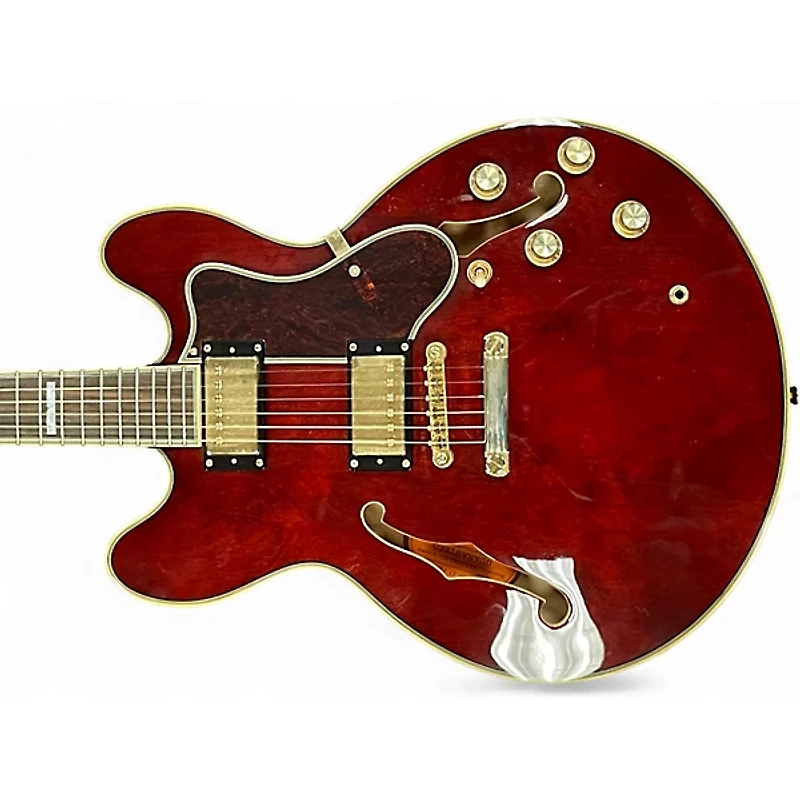 Used Epiphone Sheraton II Pro wine red Hollow Body Electric Guitar