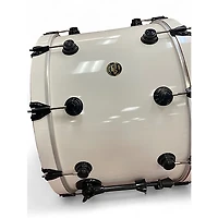 Used 1990s DW 3 Piece 3 Pc Collectors kit Keller shells White w/Black Chrome Hardware Drum Kit
