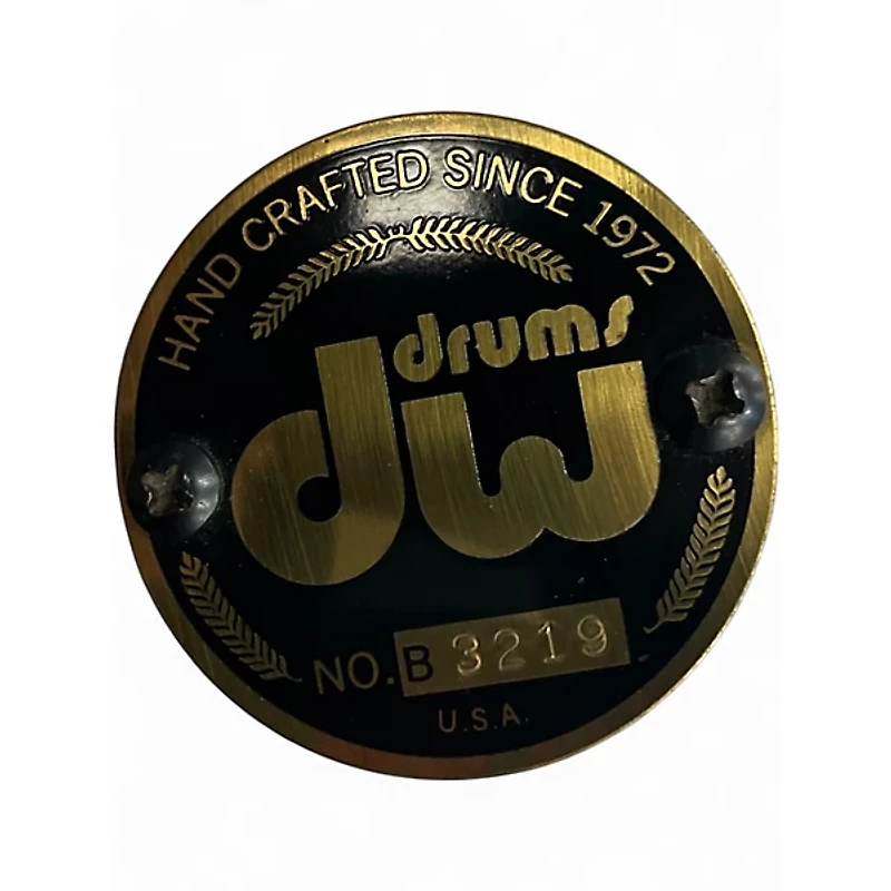Used 1990s DW 3 Piece 3 Pc Collectors kit Keller shells White w/Black Chrome Hardware Drum Kit