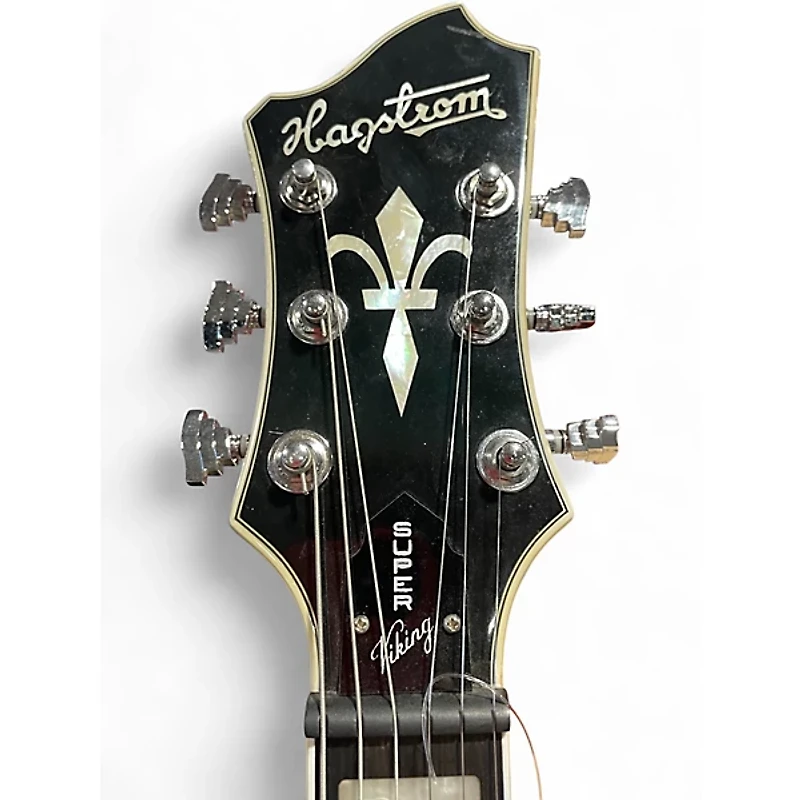 Used Hagstrom SUPER VIKING Orange Hollow Body Electric Guitar
