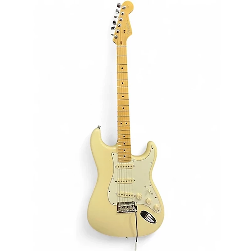 Used Fender AMERICAN STANDARD STRATOCASTER Olympic White Solid Body Electric Guitar