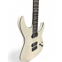Used Schecter Guitar Research Reaper 6 Custom White Solid Body Electric Guitar