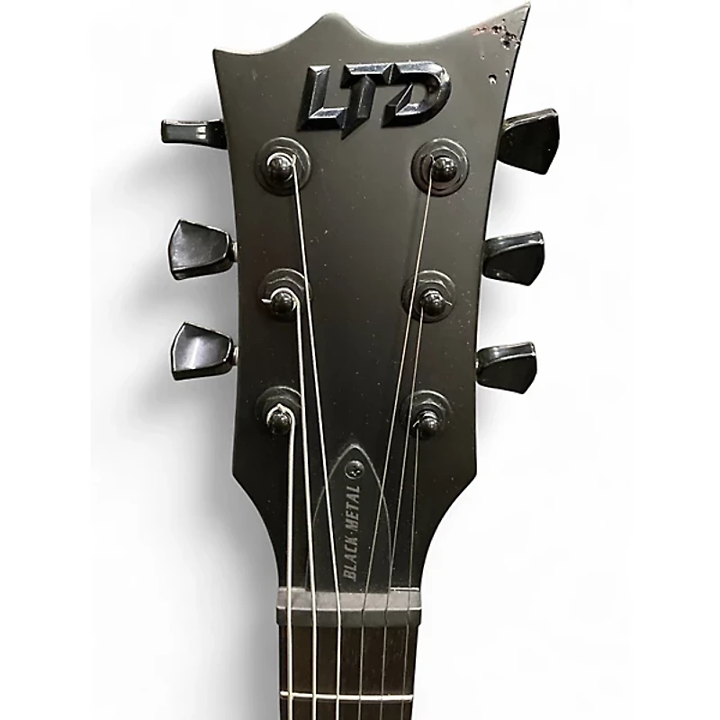 Used ESP LTD EC-Black Metal Black Solid Body Electric Guitar