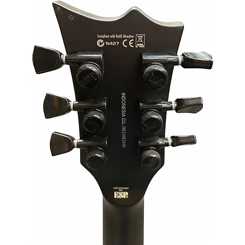 Used ESP LTD EC-Black Metal Black Solid Body Electric Guitar