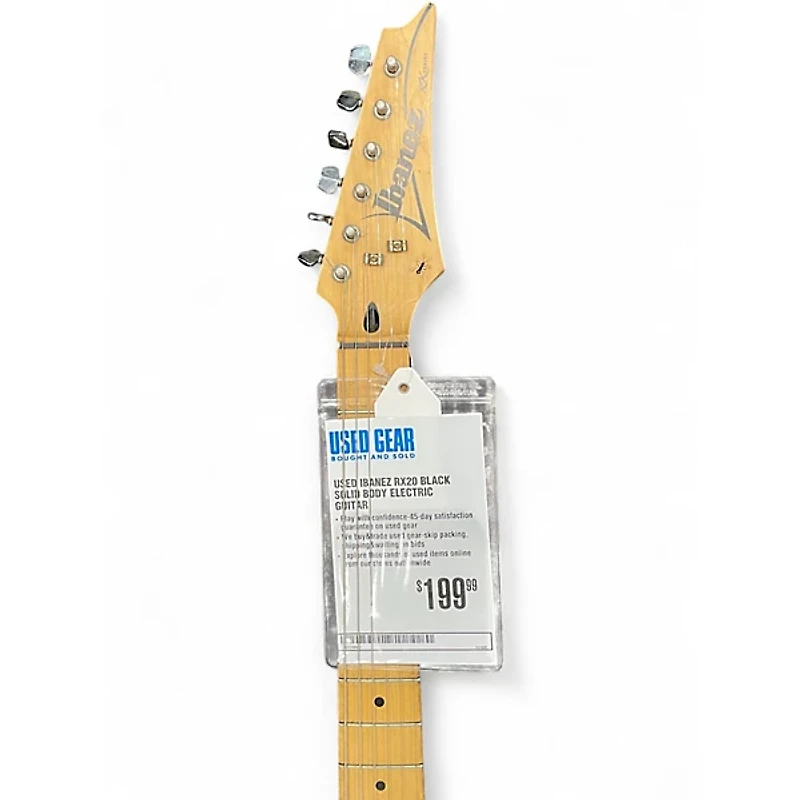 Used Ibanez RX20 Black Solid Body Electric Guitar