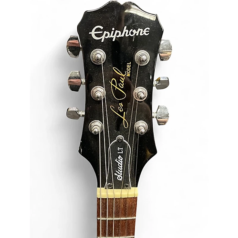 Used Epiphone Les Paul Studio LT Black Solid Body Electric Guitar