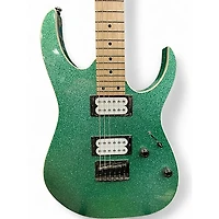 Used Ibanez RG421MSP GREEN SPARKLE Solid Body Electric Guitar