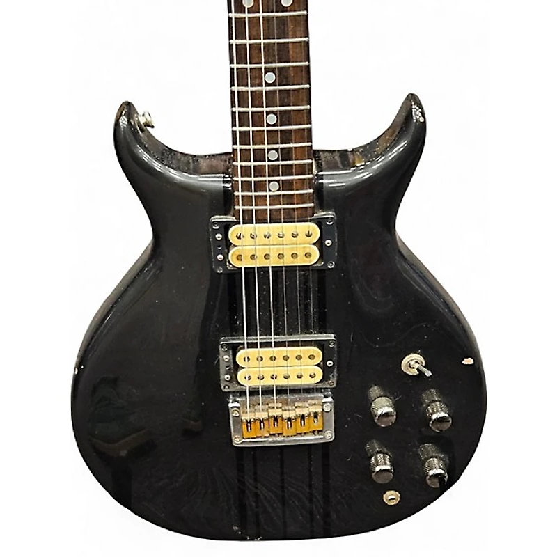 Used Washburn raven Black Solid Body Electric Guitar