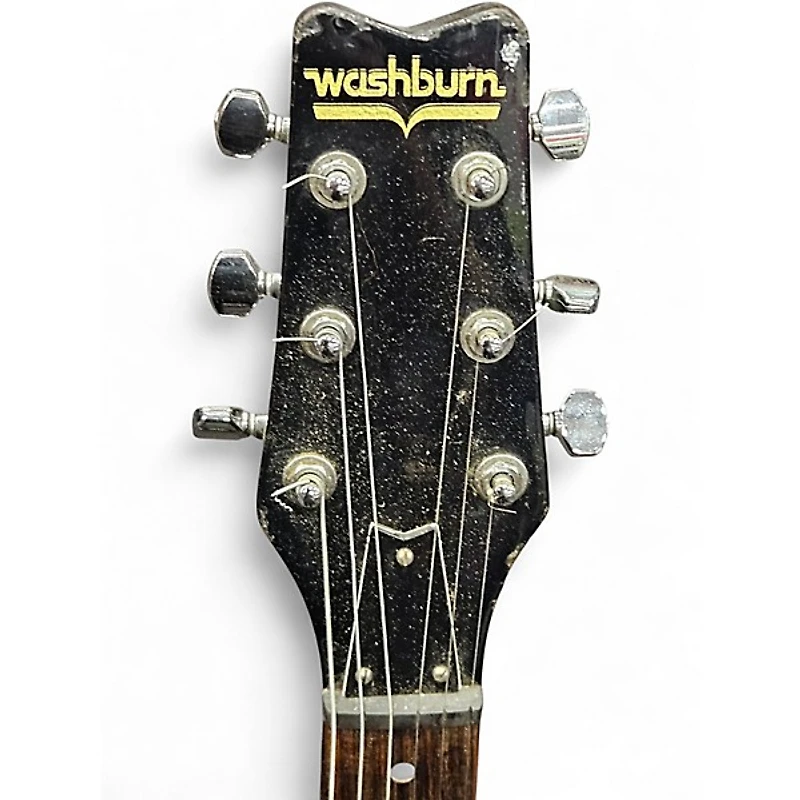 Used Washburn raven Black Solid Body Electric Guitar