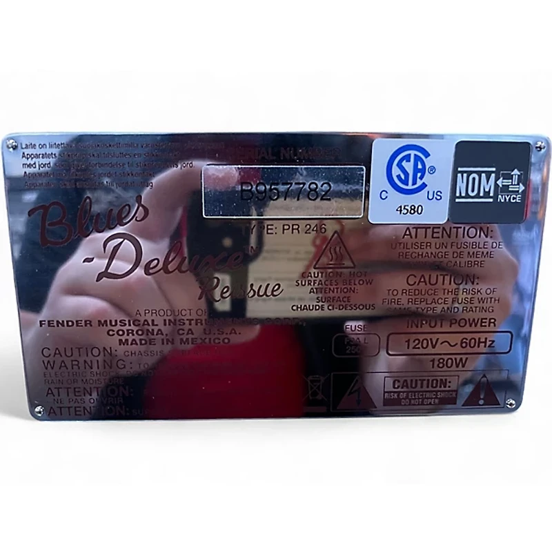 Used Fender Blues Deluxe Reissue 40W 1x12 Tweed Tube Guitar Combo Amp