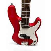 Used Squier MINI PRECISION BASS RED Electric Bass Guitar