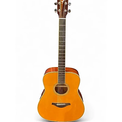 Used Yamaha FGTA Natural Acoustic Electric Guitar