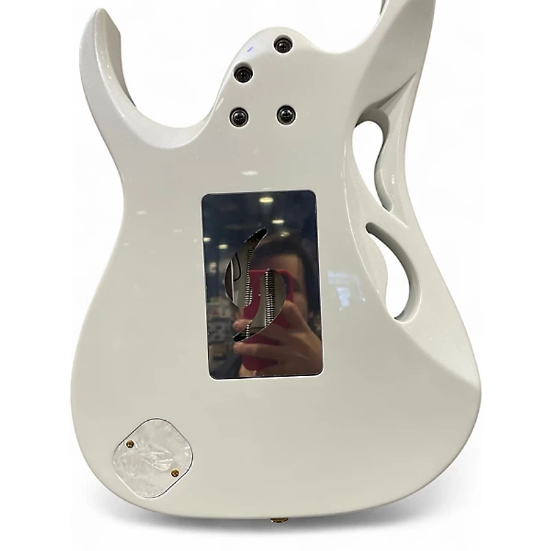 Used Ibanez PIA3761 Stallion White Solid Body Electric Guitar