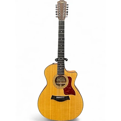 Used Taylor 354ce Natural 12 String Acoustic Electric Guitar