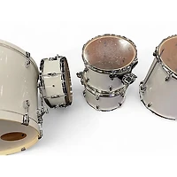 Used Pearl 5 Piece Export PURE WHITE Drum Kit
