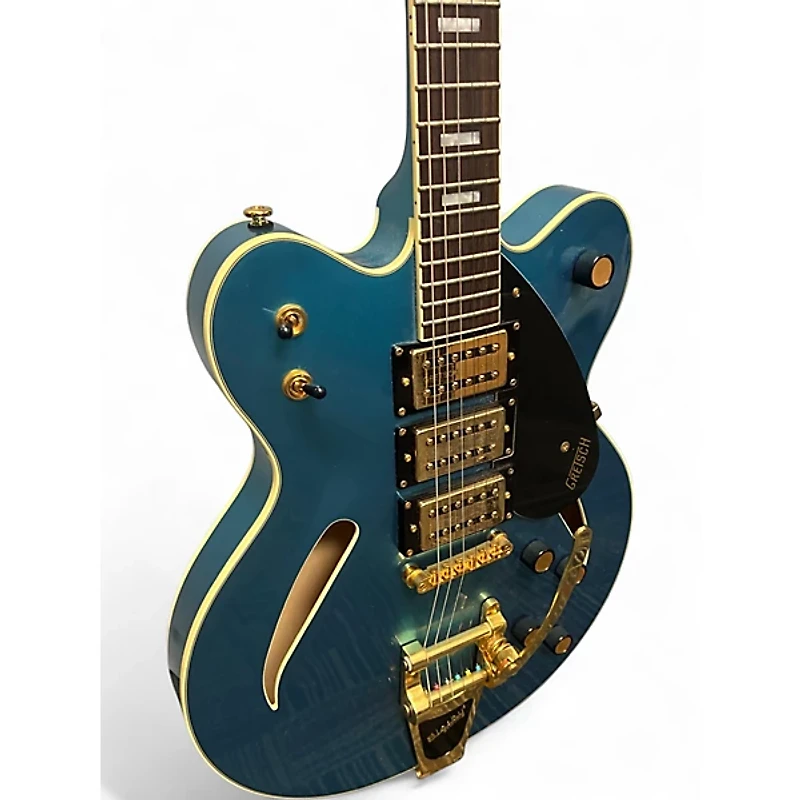 Used Gretsch Guitars CAT CB 3PU Blue Hollow Body Electric Guitar