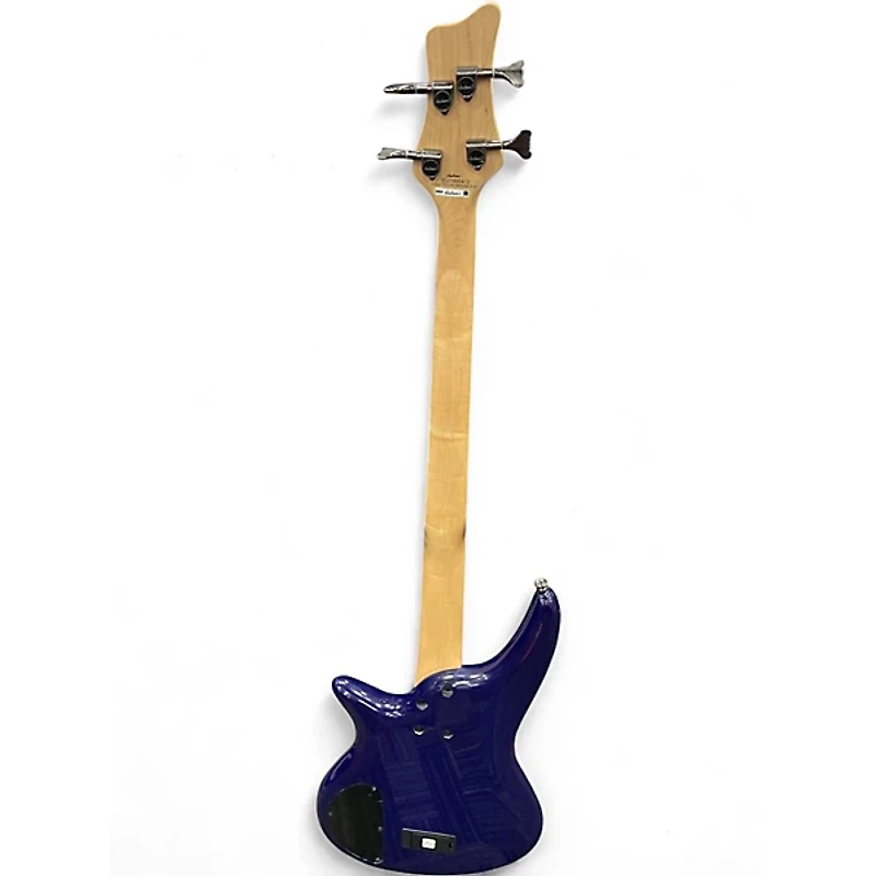 Used Jackson Spectra SBXQ IV Amber Blue Burst Electric Bass Guitar