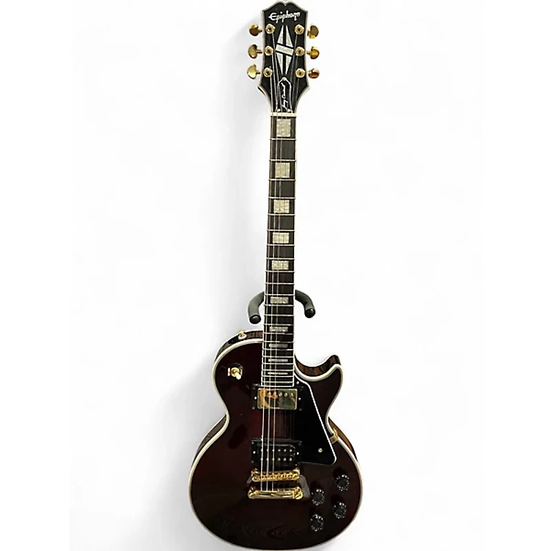 Used Epiphone Jerry Cantrell “Wino” Les Paul Custom Wine Red Solid Body Electric Guitar