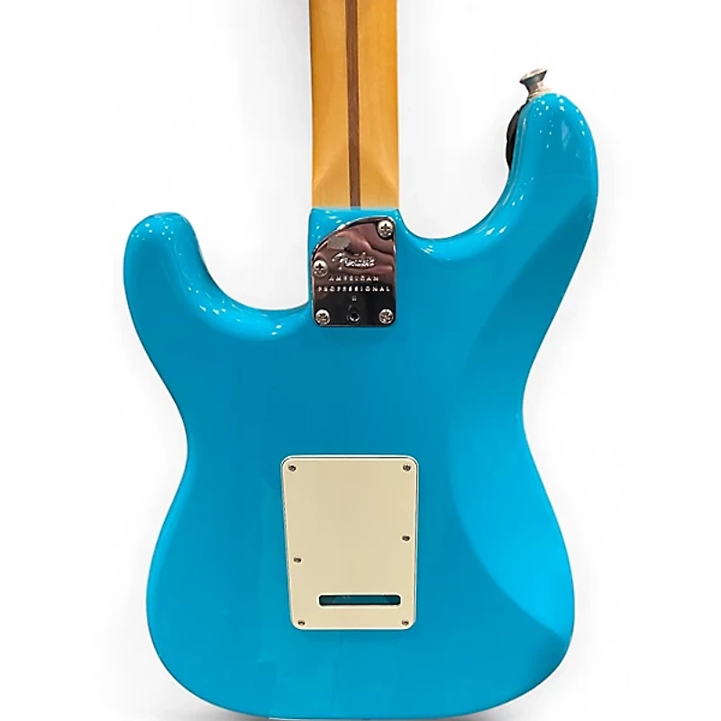 Used Fender American Professional II Stratocaster MIAMI BLUE Solid Body Electric Guitar