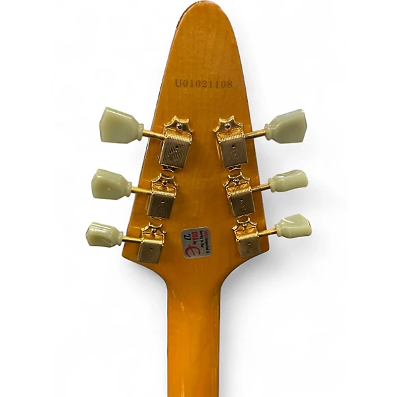 Used Epiphone 1958 Korina Flying V AGED NATURAL Solid Body Electric Guitar