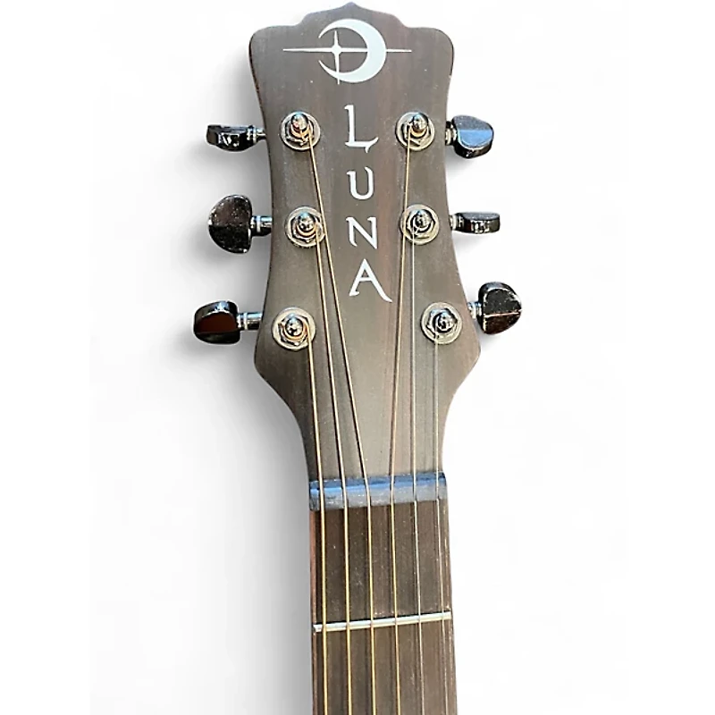 Used Luna GYP TAT MAH GC Mahogany Acoustic Electric Guitar