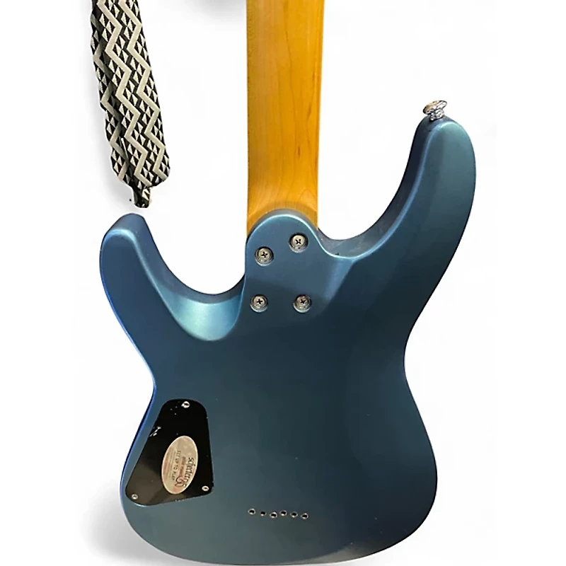 Used Schecter Guitar Research C6 DELUXE Blue Solid Body Electric Guitar