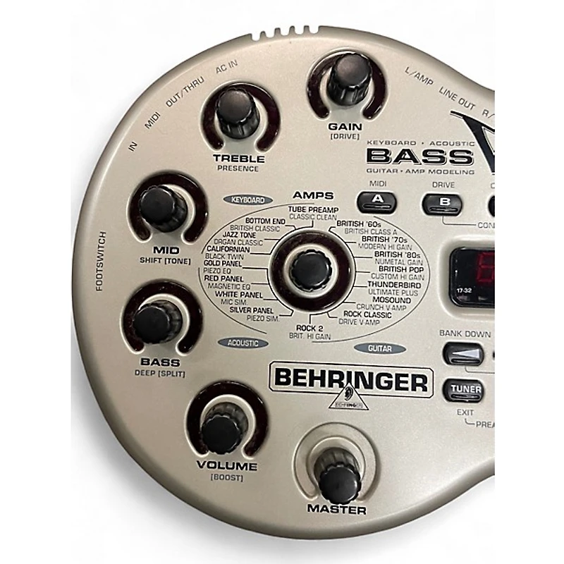Used Behringer Bass V-AMP Bass Effect Pedal