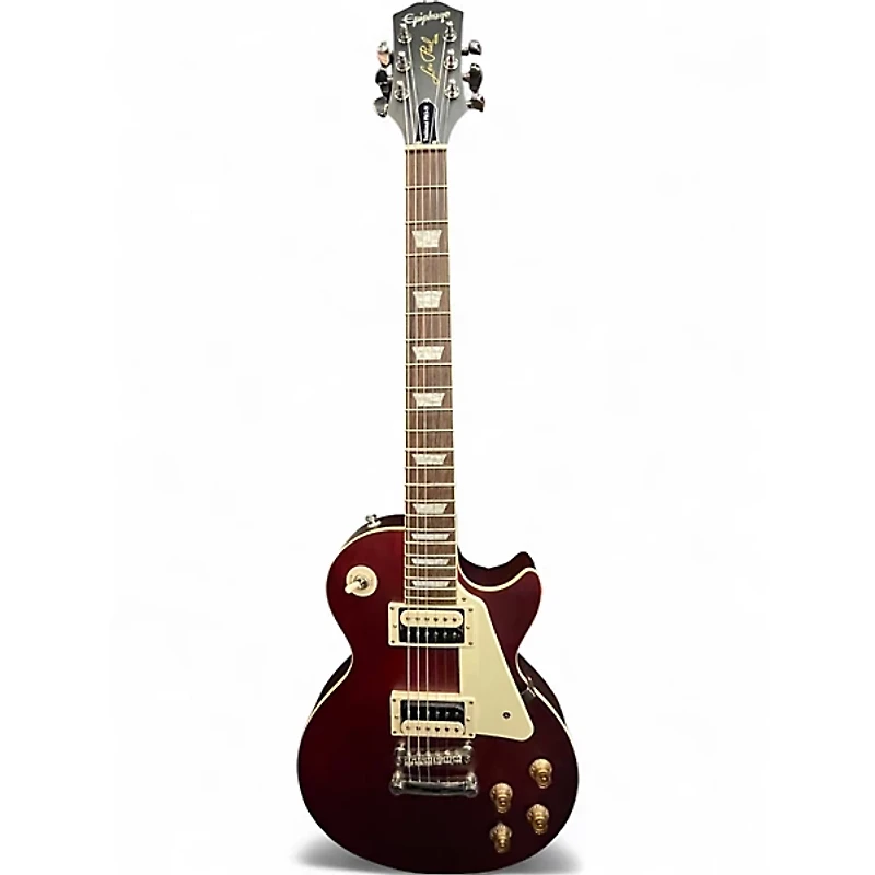 Used Epiphone Les Paul Traditional Pro IV WORN WINE RED Solid Body Electric Guitar