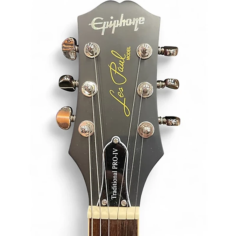 Used Epiphone Les Paul Traditional Pro IV WORN WINE RED Solid Body Electric Guitar