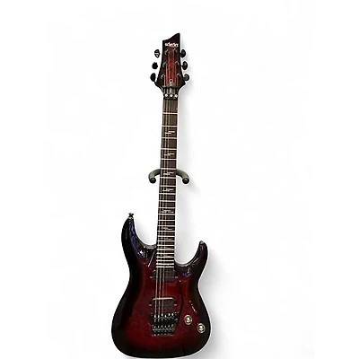 Used Schecter Guitar Research Omen Elite 6 Red Solid Body Electric Guitar