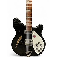 Used Rickenbacker 360/12 Black Hollow Body Electric Guitar