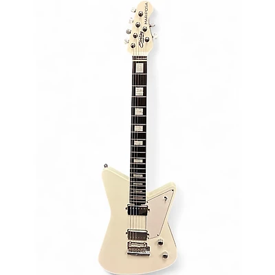 Used Sterling by Music Man Mariposa White Solid Body Electric Guitar