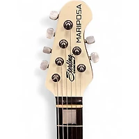Used Sterling by Music Man Mariposa White Solid Body Electric Guitar