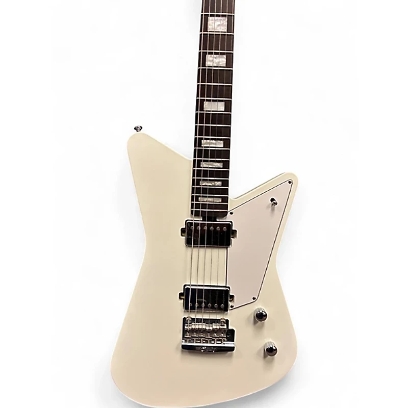 Used Sterling by Music Man Mariposa White Solid Body Electric Guitar