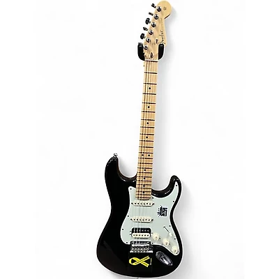 Used Fender American Professional Standard Stratocaster HSS Black Solid Body Electric Guitar