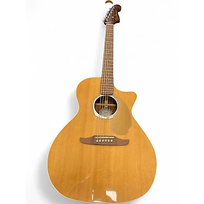Used Fender Newporter Player Natural Acoustic Electric Guitar