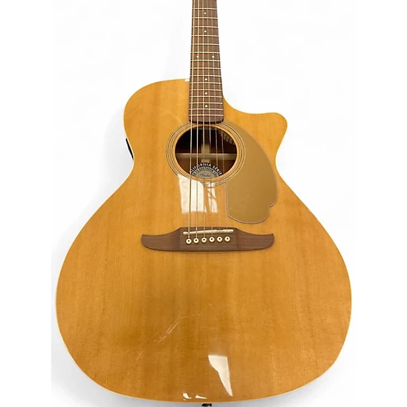 Used Fender Newporter Player Natural Acoustic Electric Guitar