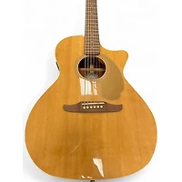 Used Fender Newporter Player Natural Acoustic Electric Guitar