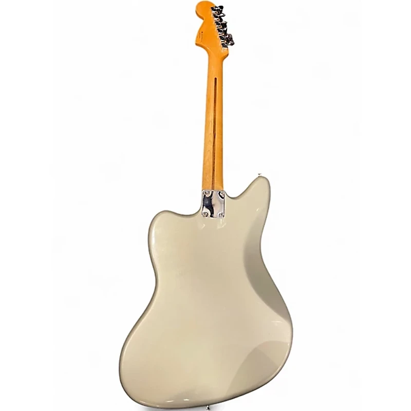 Used Fender Blacktop Jaguar Silver Solid Body Electric Guitar