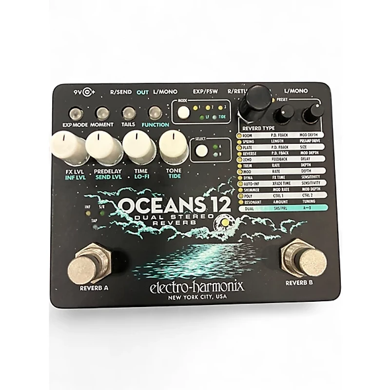 Used Electro-Harmonix Oceans 12 Effect Pedal